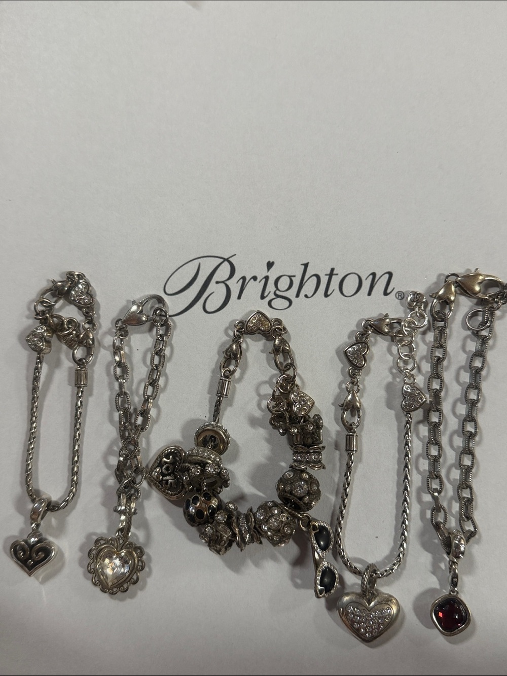 🌸 BRIGHTON LOT Used Charm Bracelet Collection PRICED TO SELL